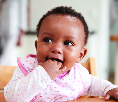 small baby teething
