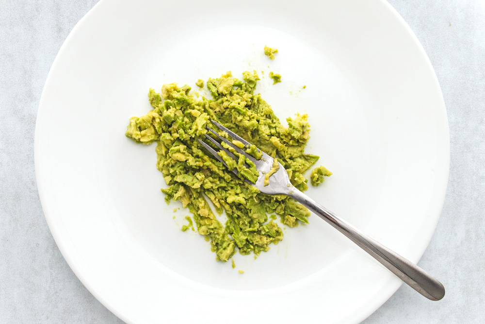 Avocado with Fork