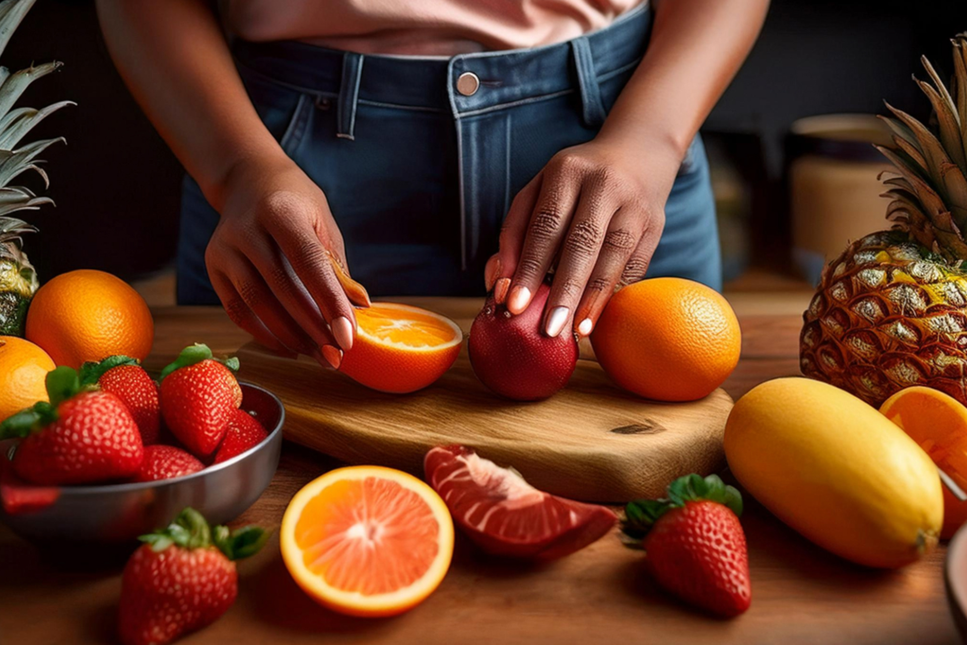 Using WIC foods banner with groceries and family